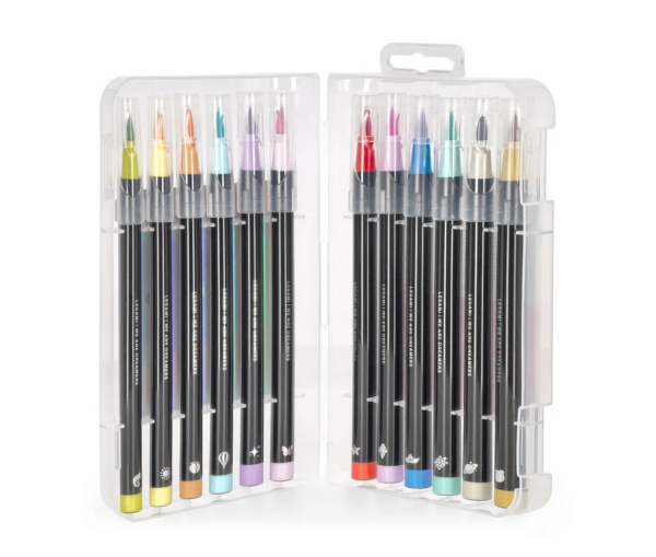 Legami - Set mit 12 Pinselstiften - Brush Markers - Pastell – Bild 2