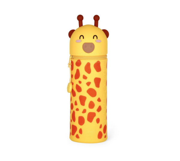 Legami - 2-in-1-Federmäppchen aus Silikon - Kawaii - Giraffe