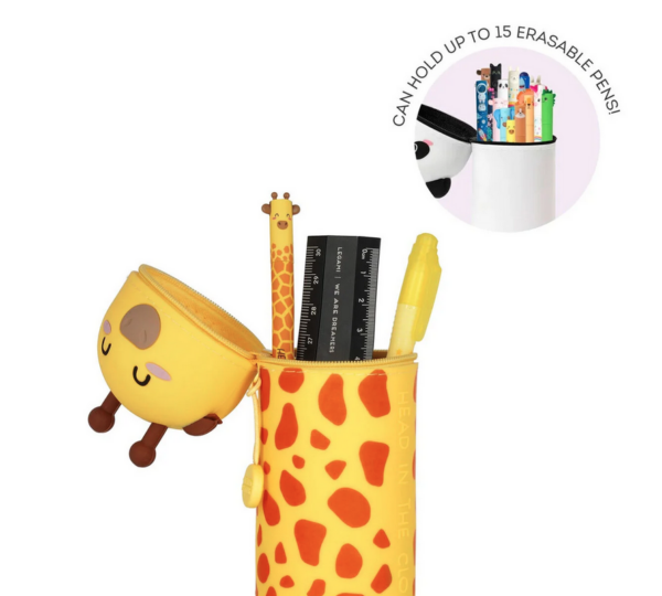 Legami - 2-in-1-Federmäppchen aus Silikon - Kawaii - Giraffe – Bild 2