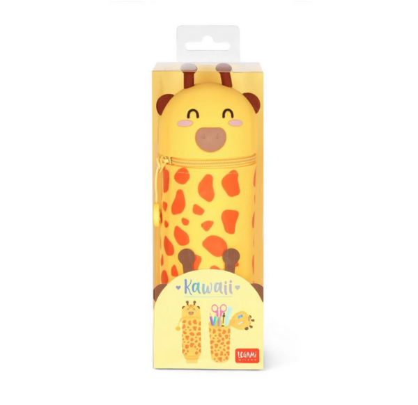 Legami - 2-in-1-Federmäppchen aus Silikon - Kawaii - Giraffe – Bild 3