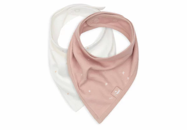 Jollein - Lätzchen Bandana Twinkling - Wild Rose - 2 Stück