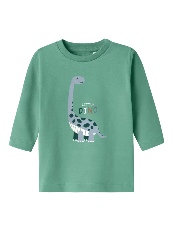 Name It - Langarmshirt - Dino - Creme De Menthe