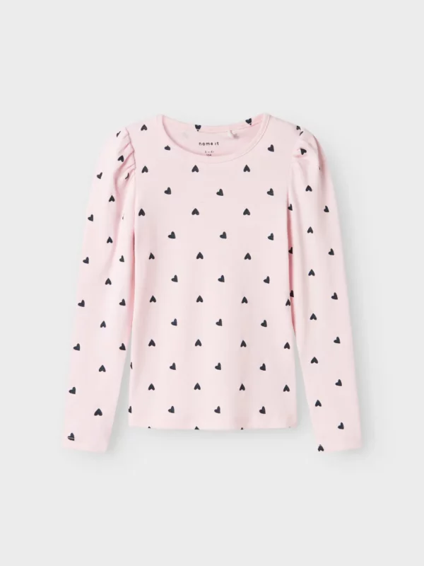 Name It- Langarmshirt - Hearts - Ballerina