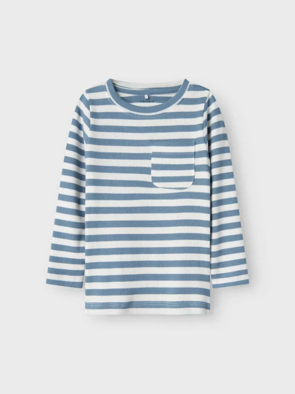 Name It- Langarmshirt - Stripes - Blue