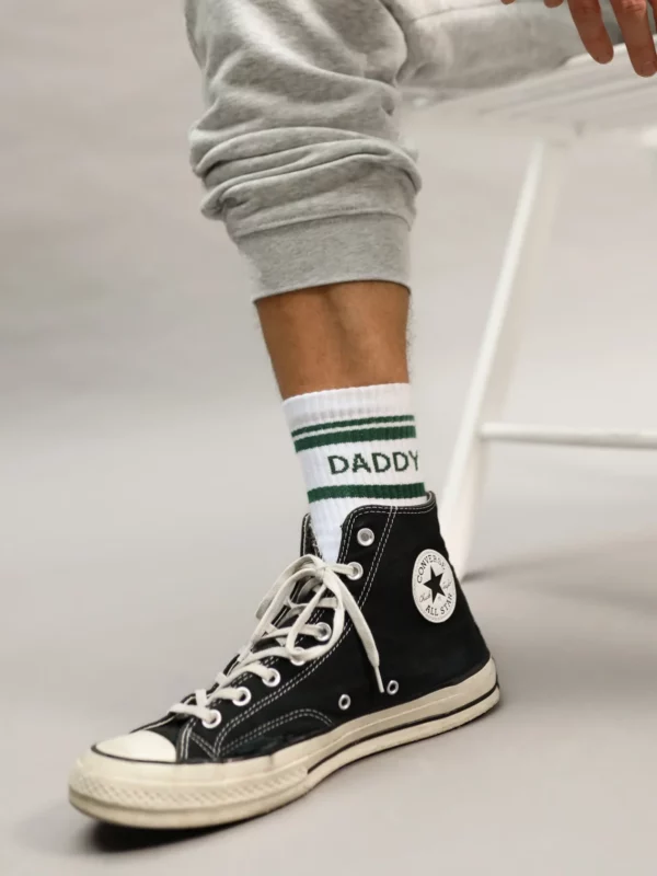 FAMVIBES - Striped DADDY Socken - green – Bild 2