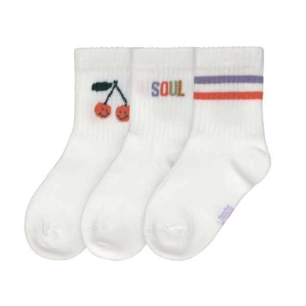 Lässig - Tennissocken Kinder 3er-Set - Little Gang, Kirsche