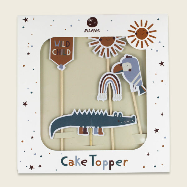 Ava & Yves - Cake Topper „Wild Child“ (Serie Adventure) – Happy Birthday – Bild 2