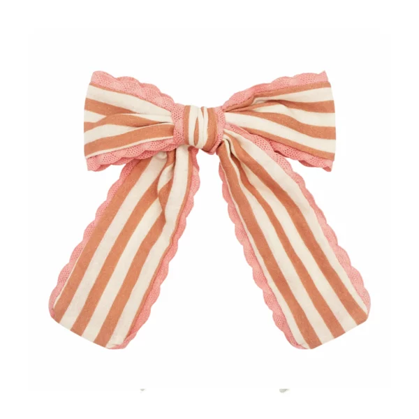 Rockahula - Haarspangen - Stripy Scallop Long Bow Clip