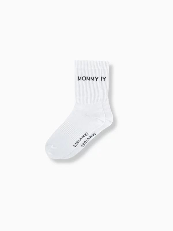 FAMVIBES - MOMMY - Socken weiß