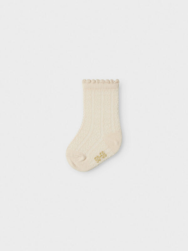 Lil Atelier - Knie Socken Mini - Beige