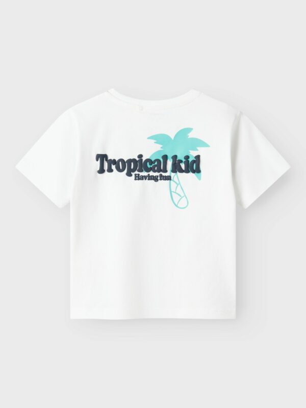 Name It - T-Shirt - Tropical - Weiß – Bild 2