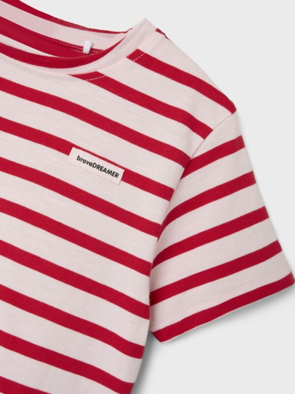 Name It - T-Shirt - Stripe - Red – Bild 3