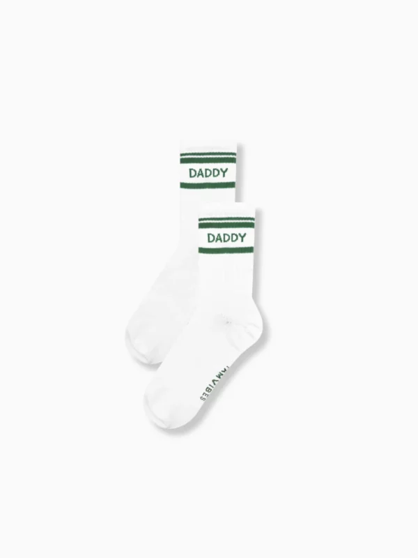 FAMVIBES - Striped DADDY Socken - green