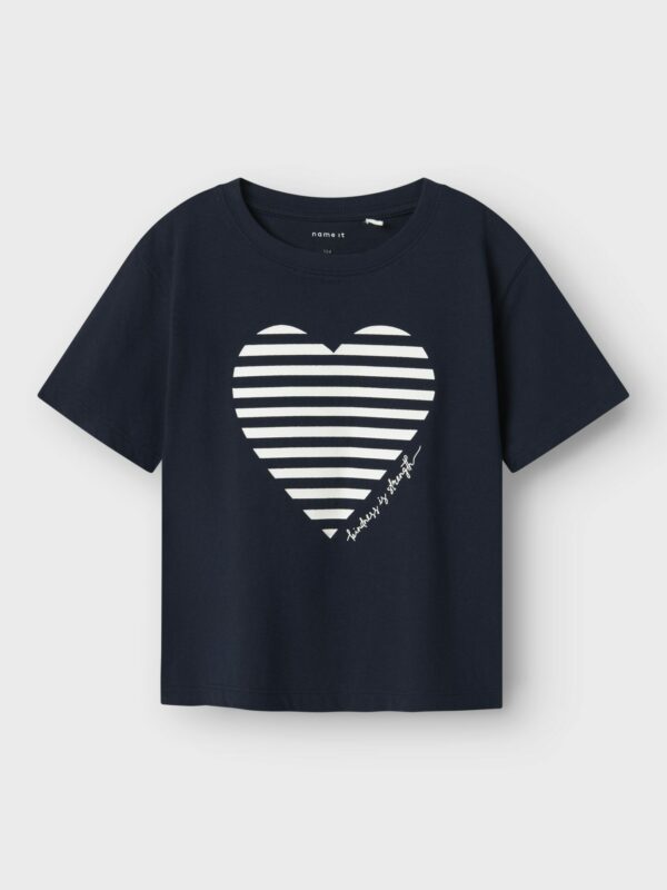 Name It - T-Shirt - Navy - Heart