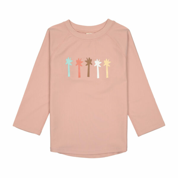 Lässig - UV Shirt Kinder Kurzarm - Palmen, Rosa