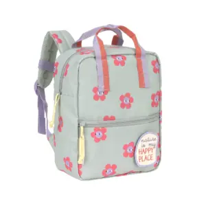 Lässig - Kindergartenrucksack Square - Happy Trails, Blume