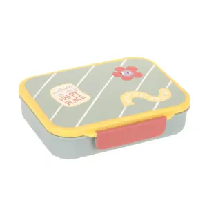 Lässig - Brotdose Kinder - Bento Lunchbox, Happy Trails, Blume