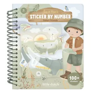 Little Dutch - Safari Friends - Stickerbuch nach Zahlen - Jim