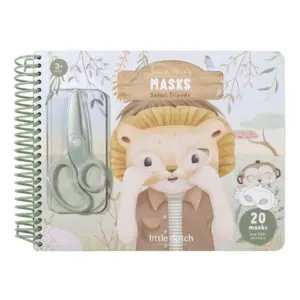 Little Dutch - Safari Friends - Bastelbuch „Masken herstellen“ – Jim