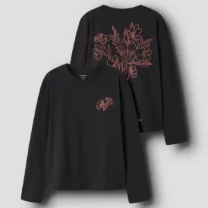 Name It - Langarmshirt - Backprint Flowers - ver. Farben
